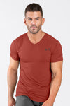 TLF Focus Performance Bamboo V-Neck Crimson 1