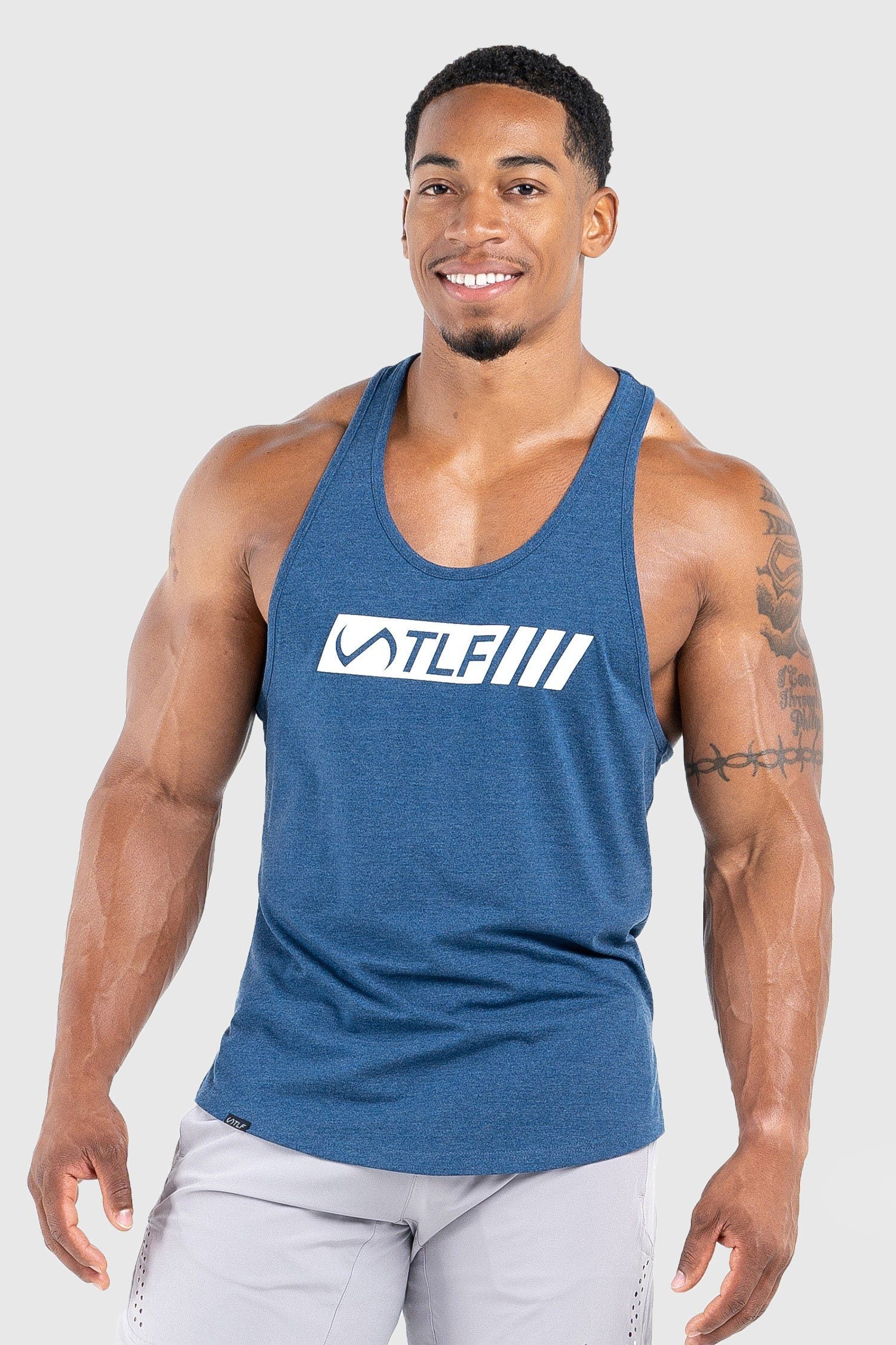 TLF Motion Stringer Tank Blue Heather 1