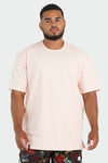 Front View of gmpavingco Oversized Tee Faded Salmon