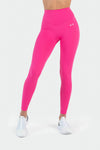 Tempo Glo High Waisted Workout Leggings - No Camel Toe Leggings - Pink - 1