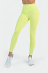 Tempo Glo High Waisted Workout Leggings - No Camel Toe Leggings - Limeade - 1