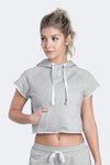 TLF Collegiate Crop Hoodie - WOMEN HOODIES-SWEATSHIRTS & JACKETS - gmpavingco | gmpavingco