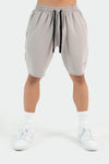 Front View of Stone Varsity Shorts