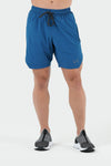 TLF Vital Element 7" Workout Shorts - 7 Inch inseam Gym Shorts - Blue - 1